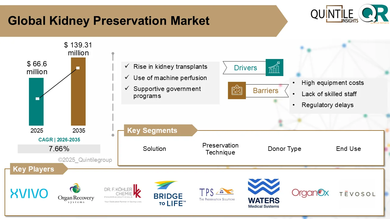 Advanced kidney preservation technology used in organ transplant centers to maintain donor kidney viability before transplantation.